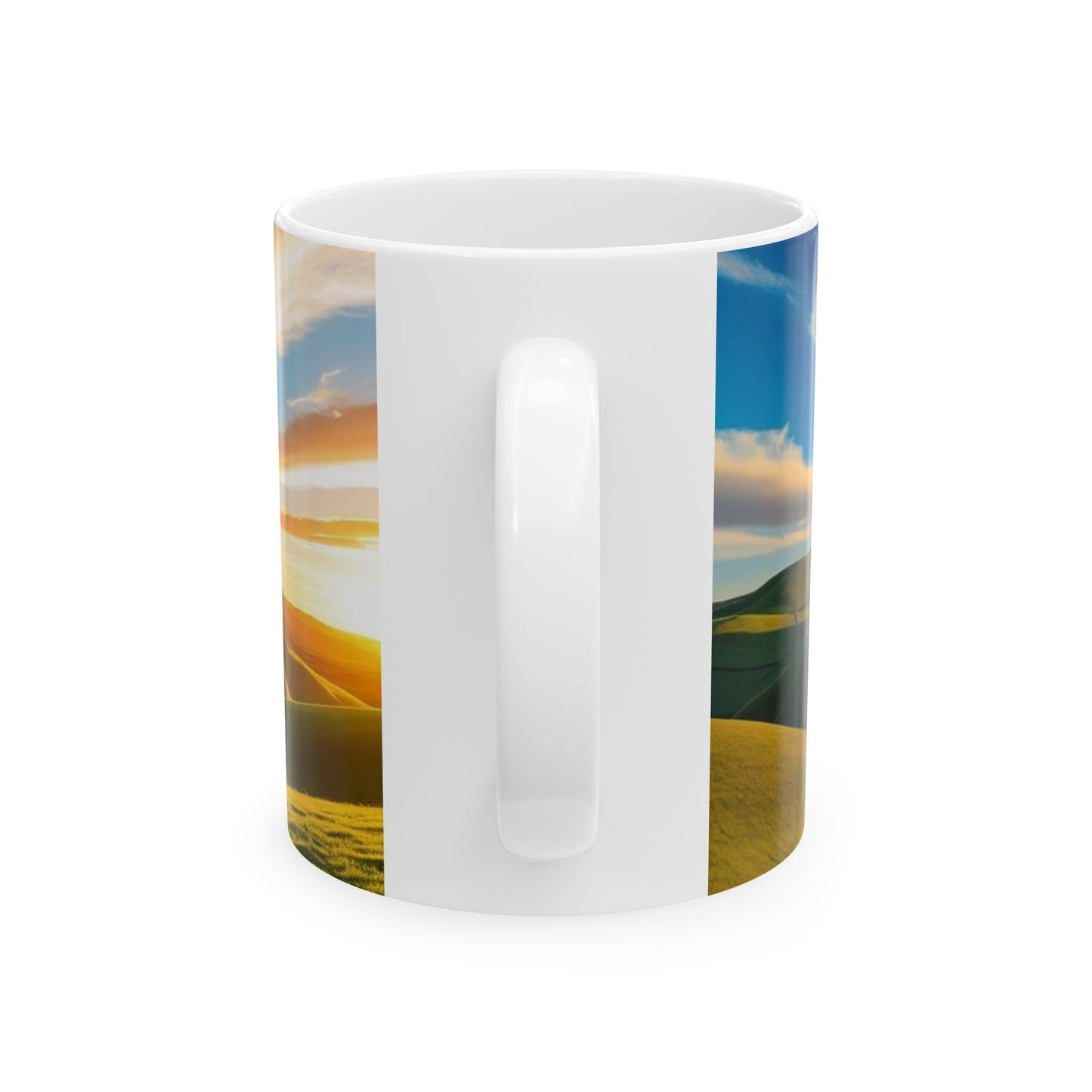 Scenic Ceramic Mug - Nature Landscape Design