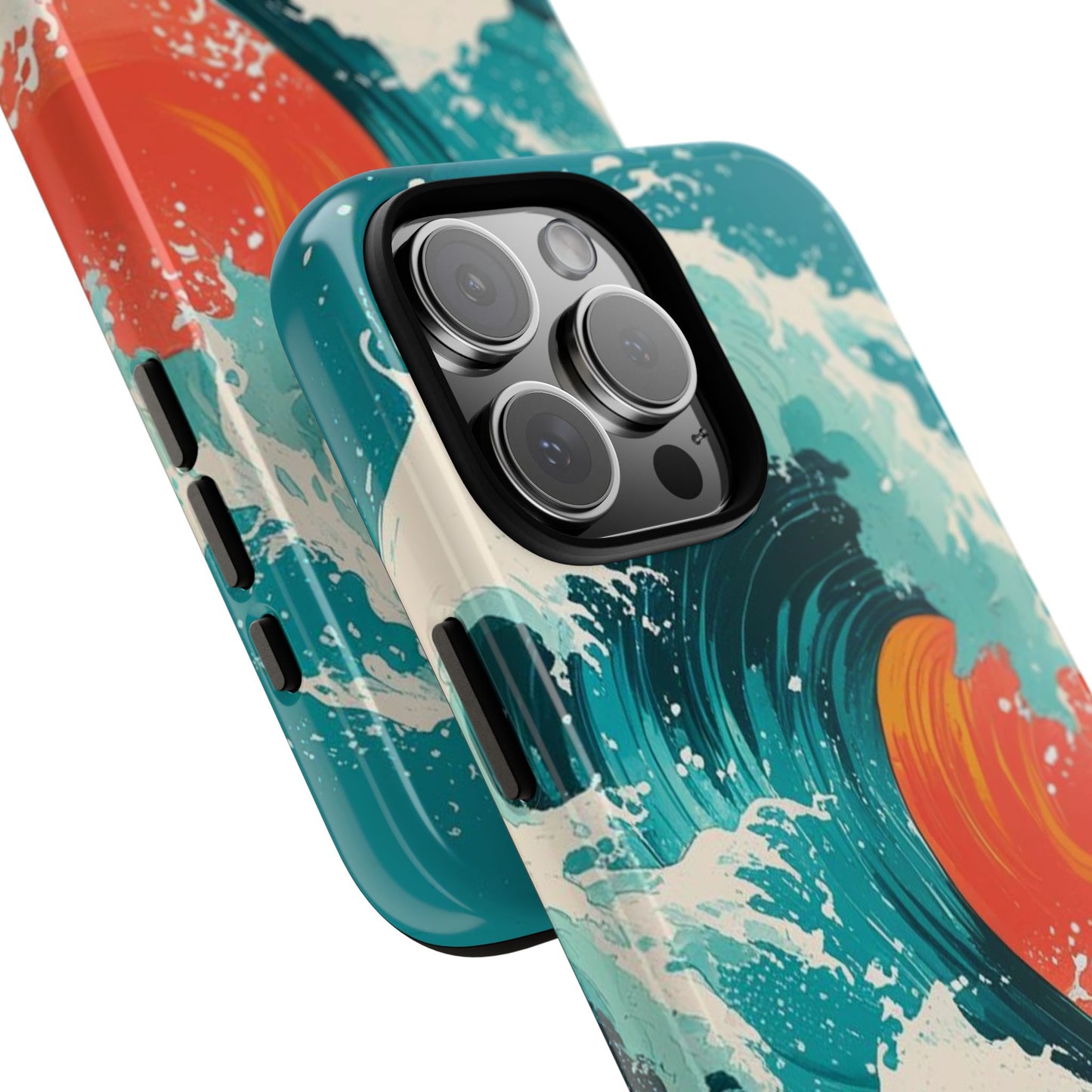 Ocean Wave Phone Cover, Tropical Phone Cover, Artistic Smartphone Cover, Waves Design, Summer Vibe Accessory, Gift for Beach Lovers