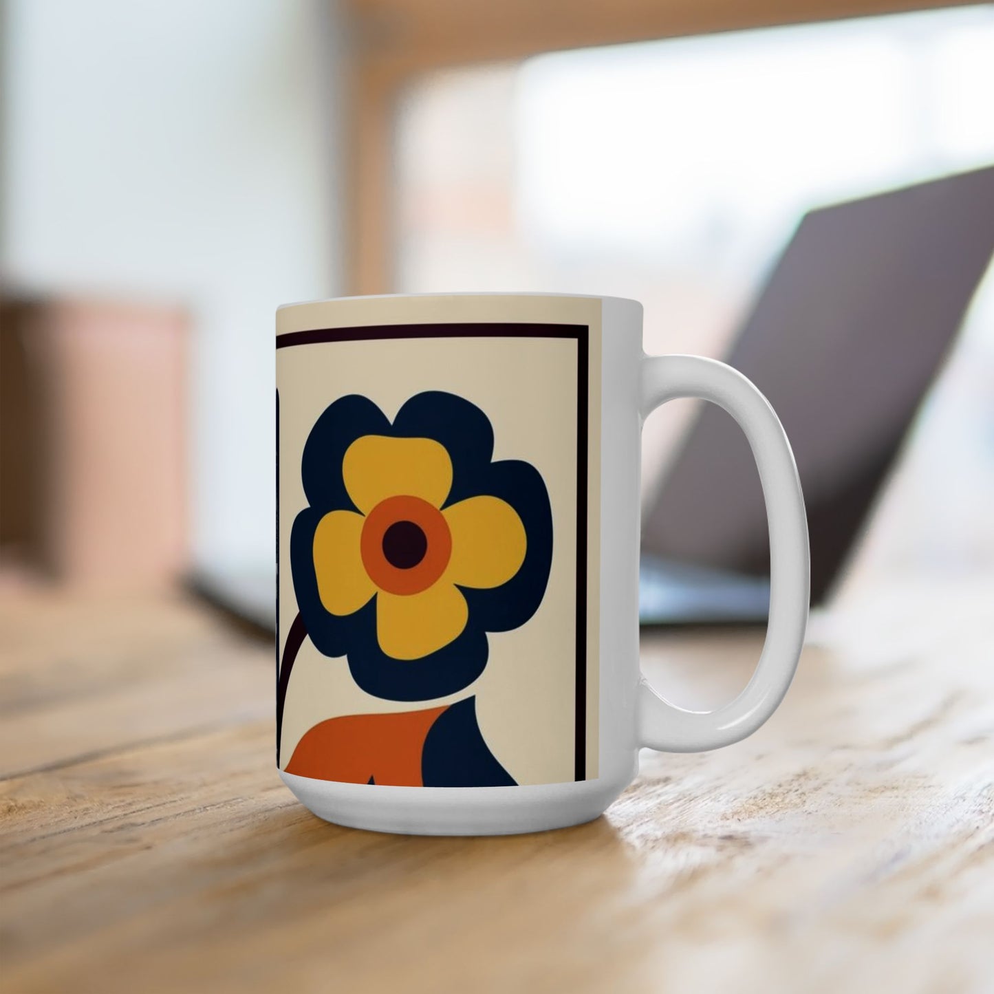 Floral Pattern Coffee Mug - Perfect Gift for Flower Lovers