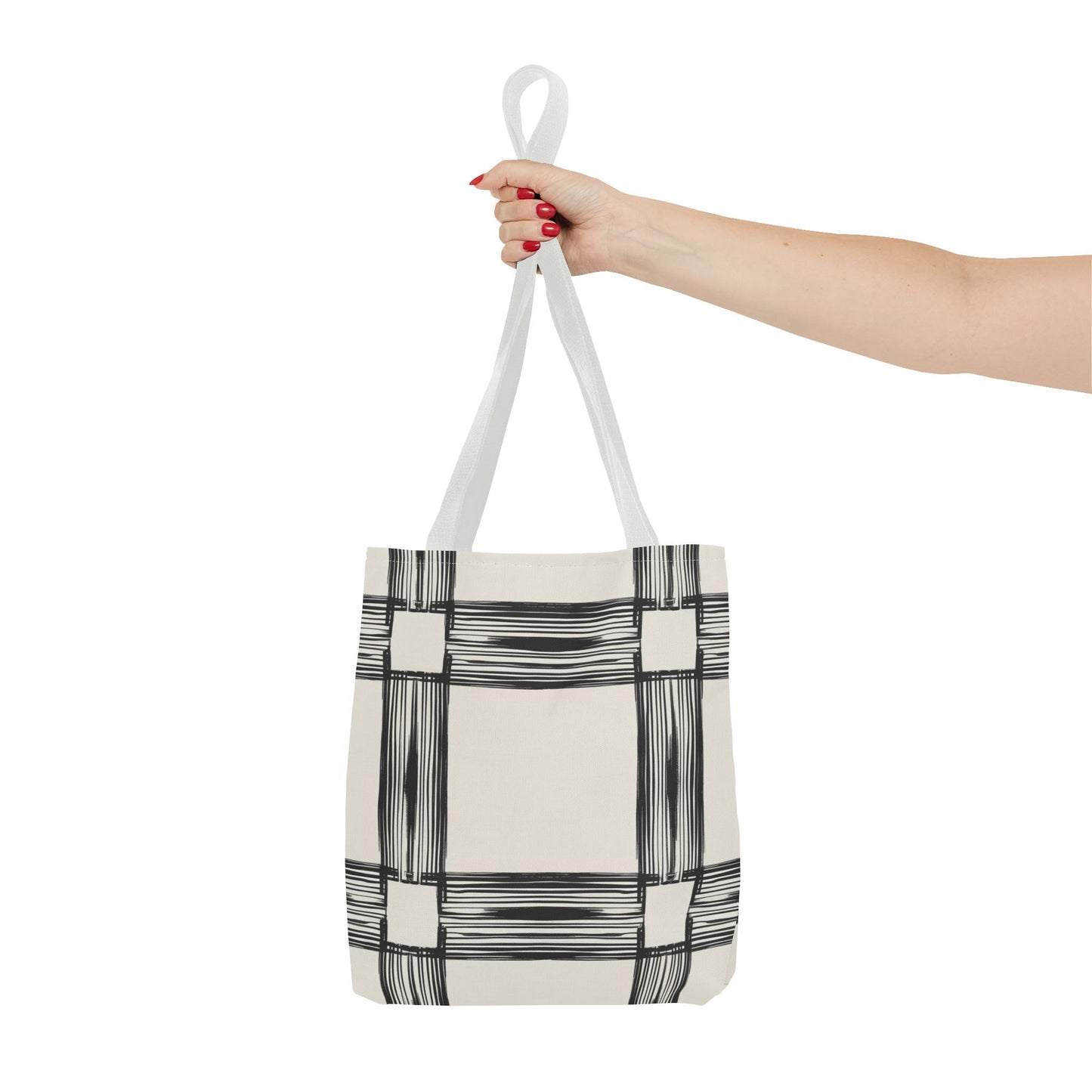Stylish Minimalist Shopping Bag - Chic Black and White Design for Everyday Use