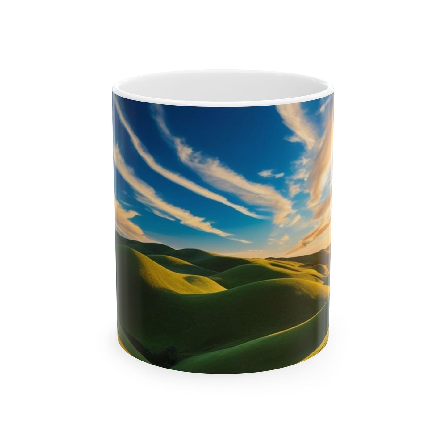 Scenic Ceramic Mug - Nature Landscape Design