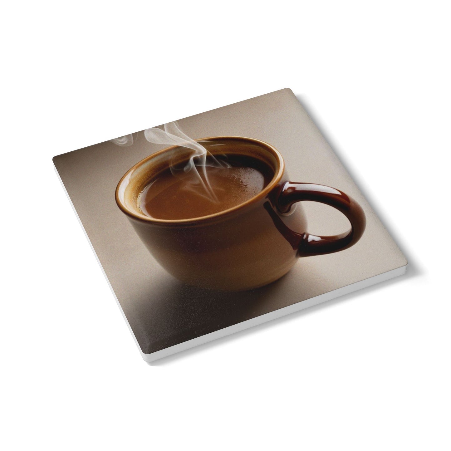 Elegant Ceramic Coaster with Coffee Design | Perfect for Home Decor & Gifts