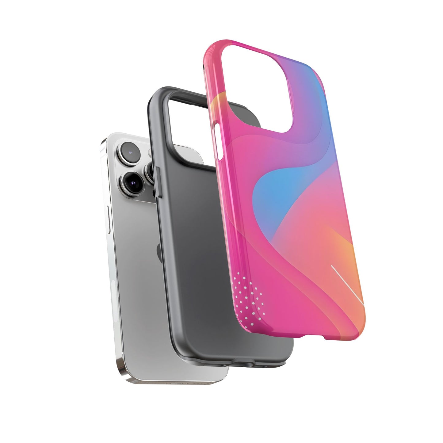 Stylish Tough Phone Case - Colorful Abstract Design for Trendsetters