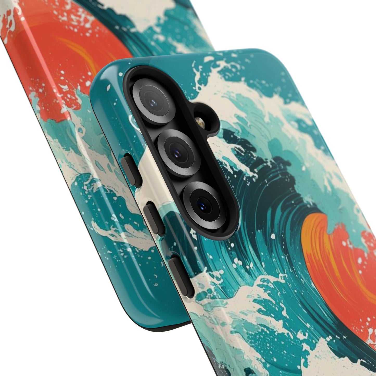 Ocean Wave Phone Cover, Tropical Phone Cover, Artistic Smartphone Cover, Waves Design, Summer Vibe Accessory, Gift for Beach Lovers