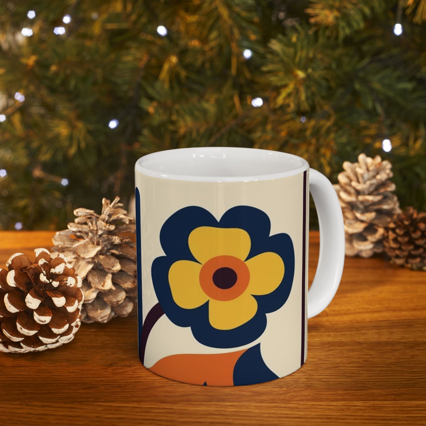 Floral Pattern Coffee Mug - Perfect Gift for Flower Lovers