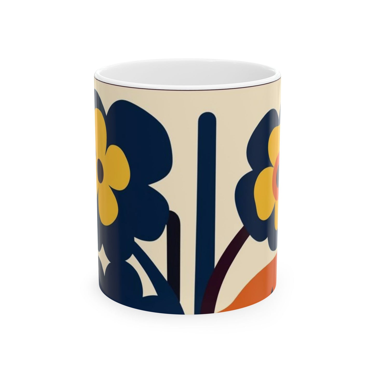 Floral Pattern Coffee Mug - Perfect Gift for Flower Lovers