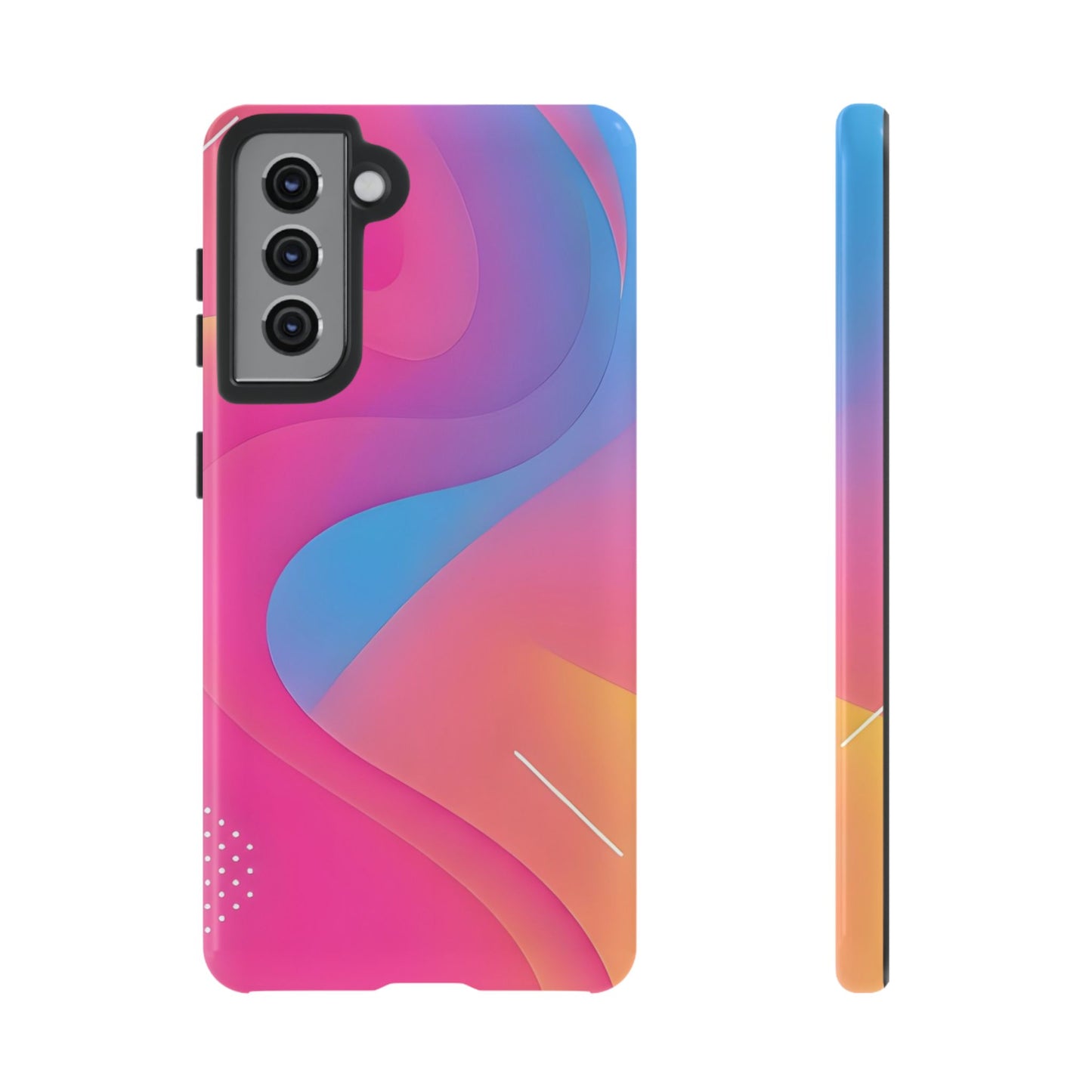 Stylish Tough Phone Case - Colorful Abstract Design for Trendsetters