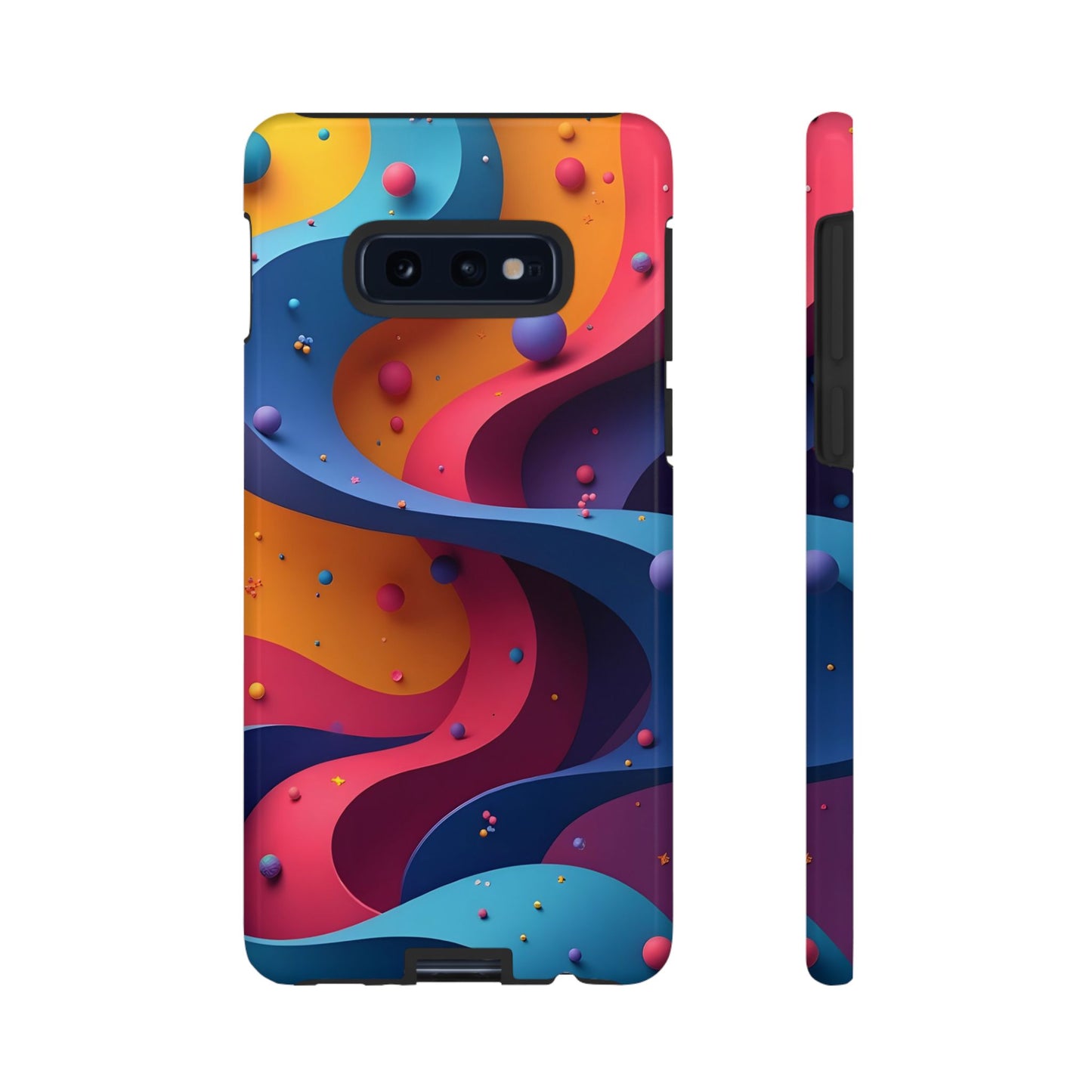 Vibrant Phone Cover - Colorful Abstract Design, Shockproof Protector, Trendy Accessories, Gift for Tech Lovers, Fun Style
