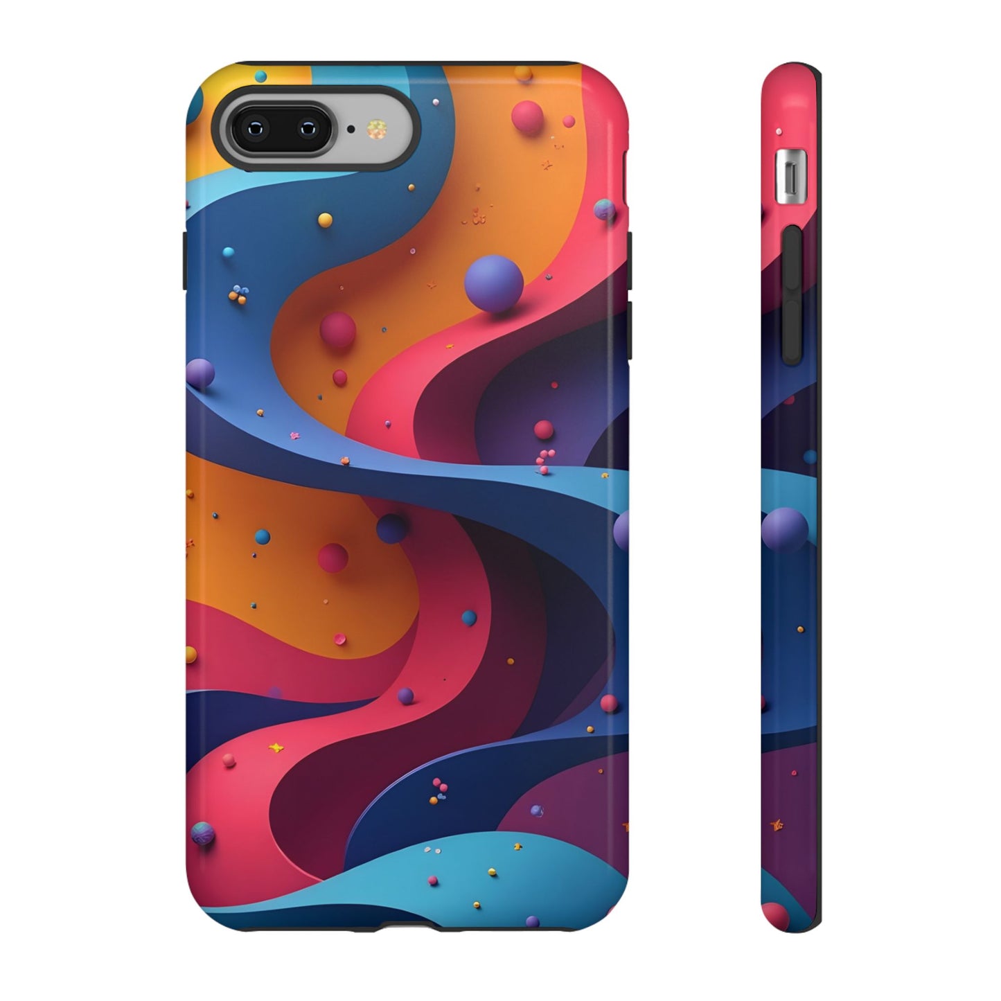 Vibrant Phone Cover - Colorful Abstract Design, Shockproof Protector, Trendy Accessories, Gift for Tech Lovers, Fun Style