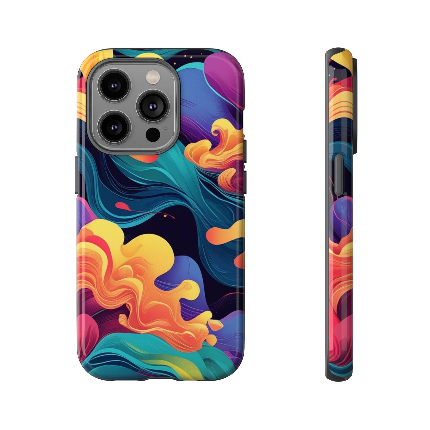 Colorful Phone Cover, Artistic Cellphone Cover, Unique Gift for Her, Trendy Accessories, Vibrant Protection