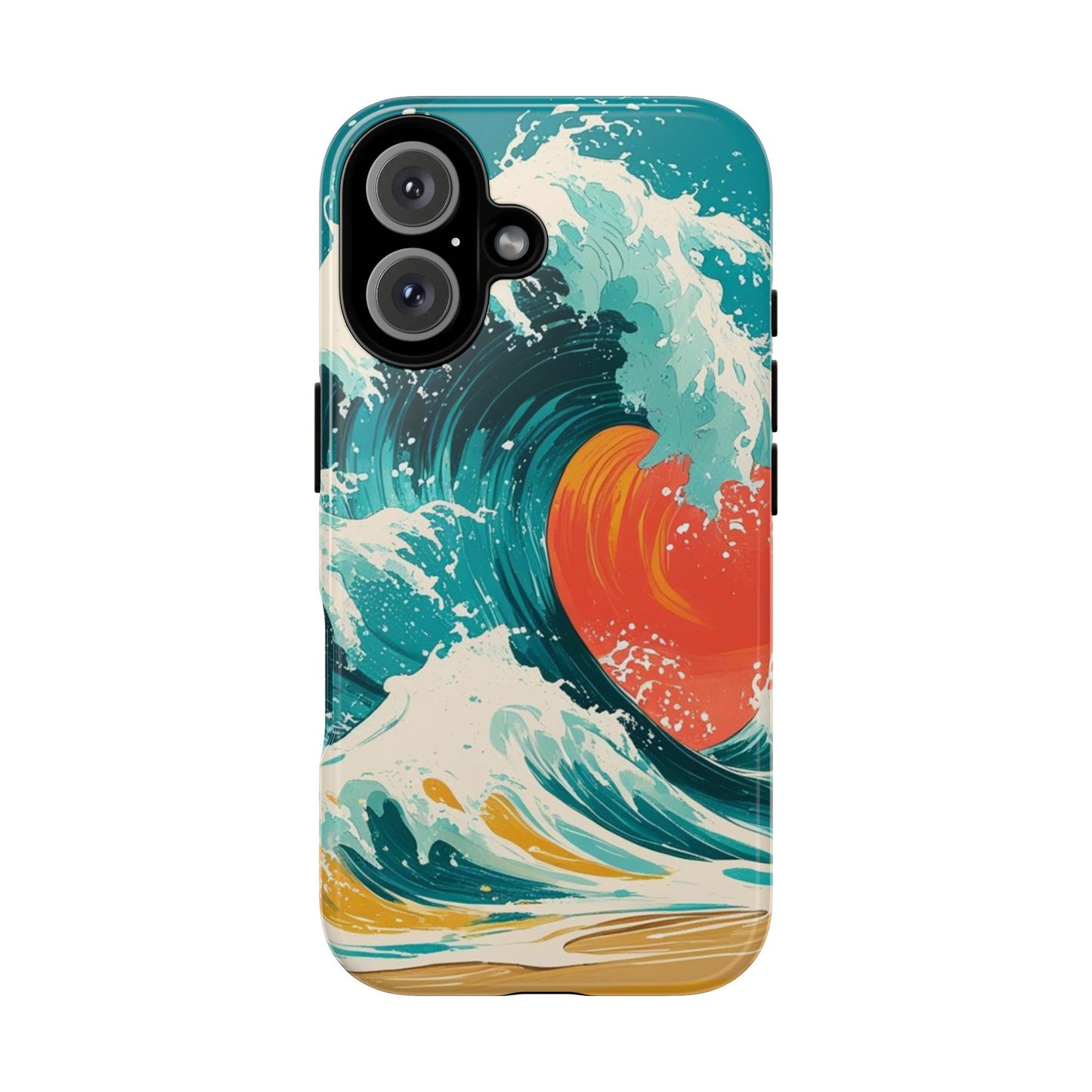 Ocean Wave Phone Cover, Tropical Phone Cover, Artistic Smartphone Cover, Waves Design, Summer Vibe Accessory, Gift for Beach Lovers