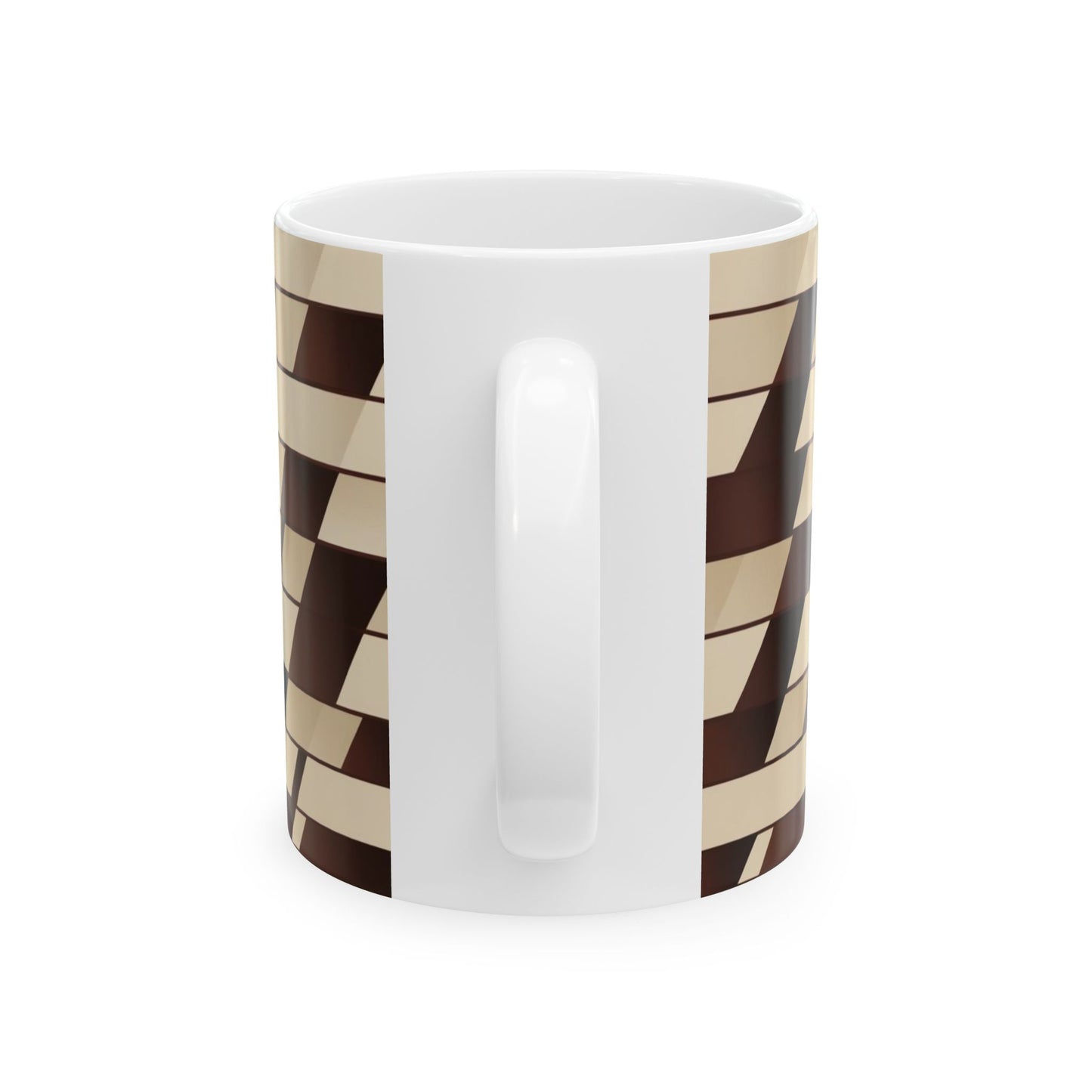 Geometric Pattern Coffee Mug - Stylish Coffee Cup for Home & Office