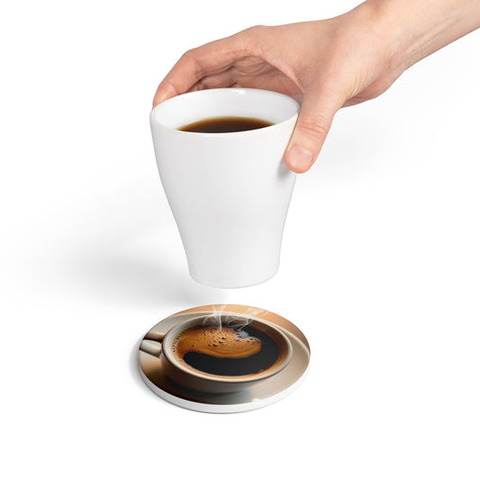 Stylish Ceramic Coaster - Perfect for Coffee Lovers & Home Decor