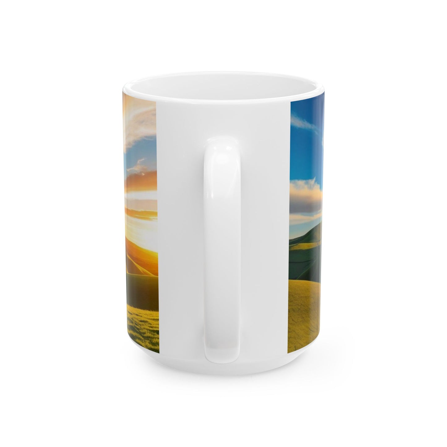 Scenic Ceramic Mug - Nature Landscape Design