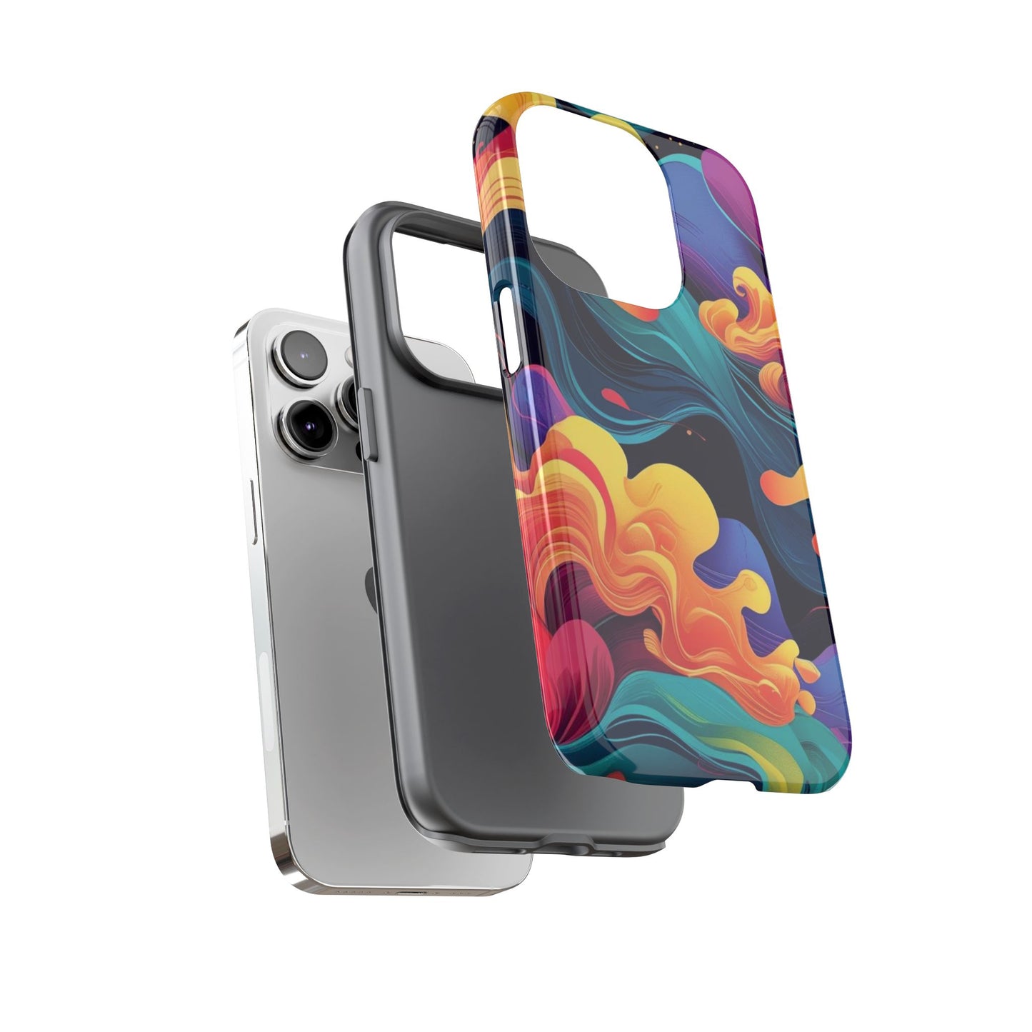 Colorful Phone Cover, Artistic Cellphone Cover, Unique Gift for Her, Trendy Accessories, Vibrant Protection