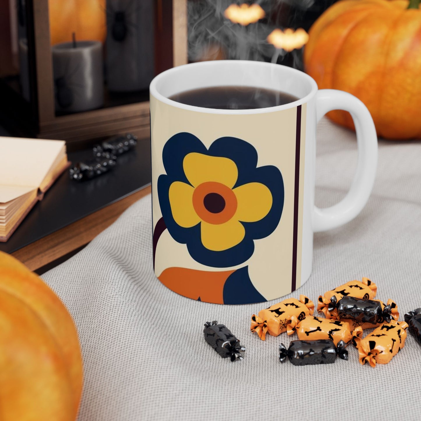 Floral Pattern Coffee Mug - Perfect Gift for Flower Lovers