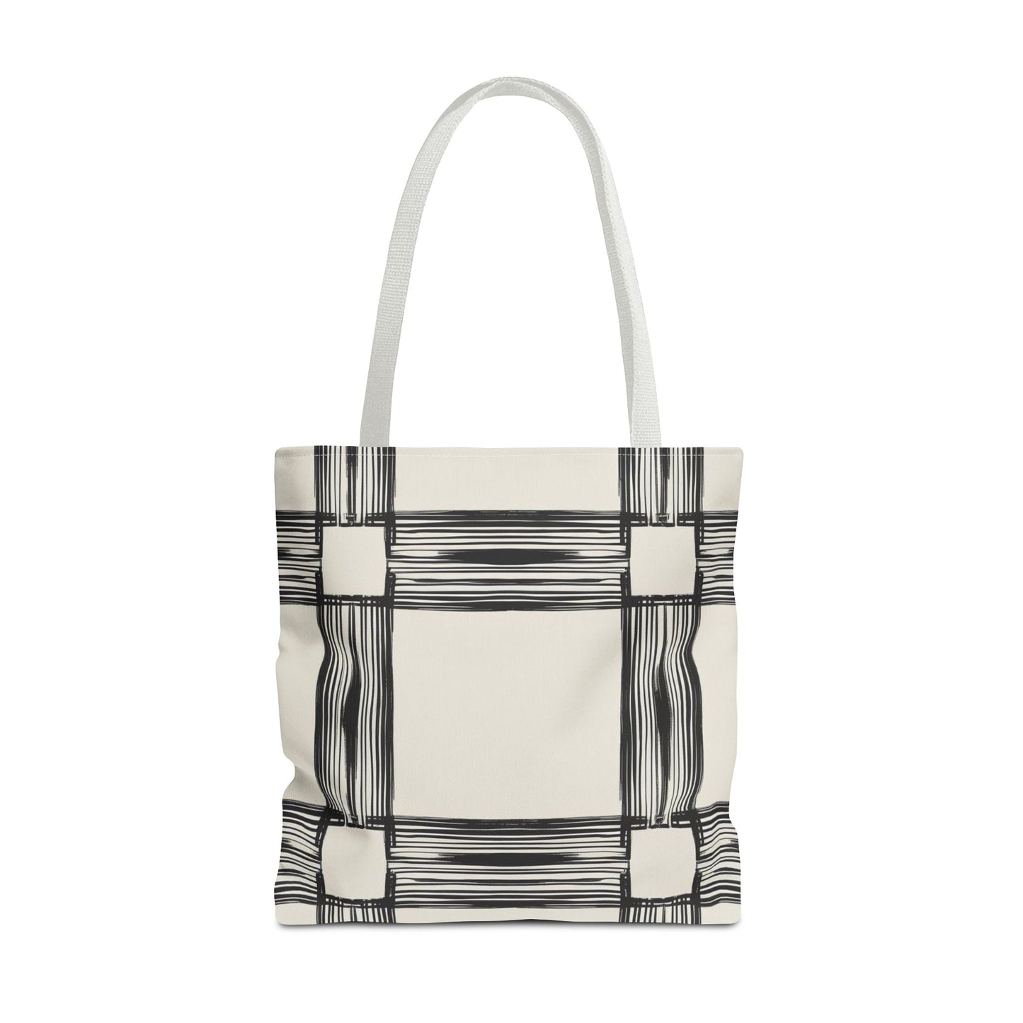 Stylish Minimalist Shopping Bag - Chic Black and White Design for Everyday Use