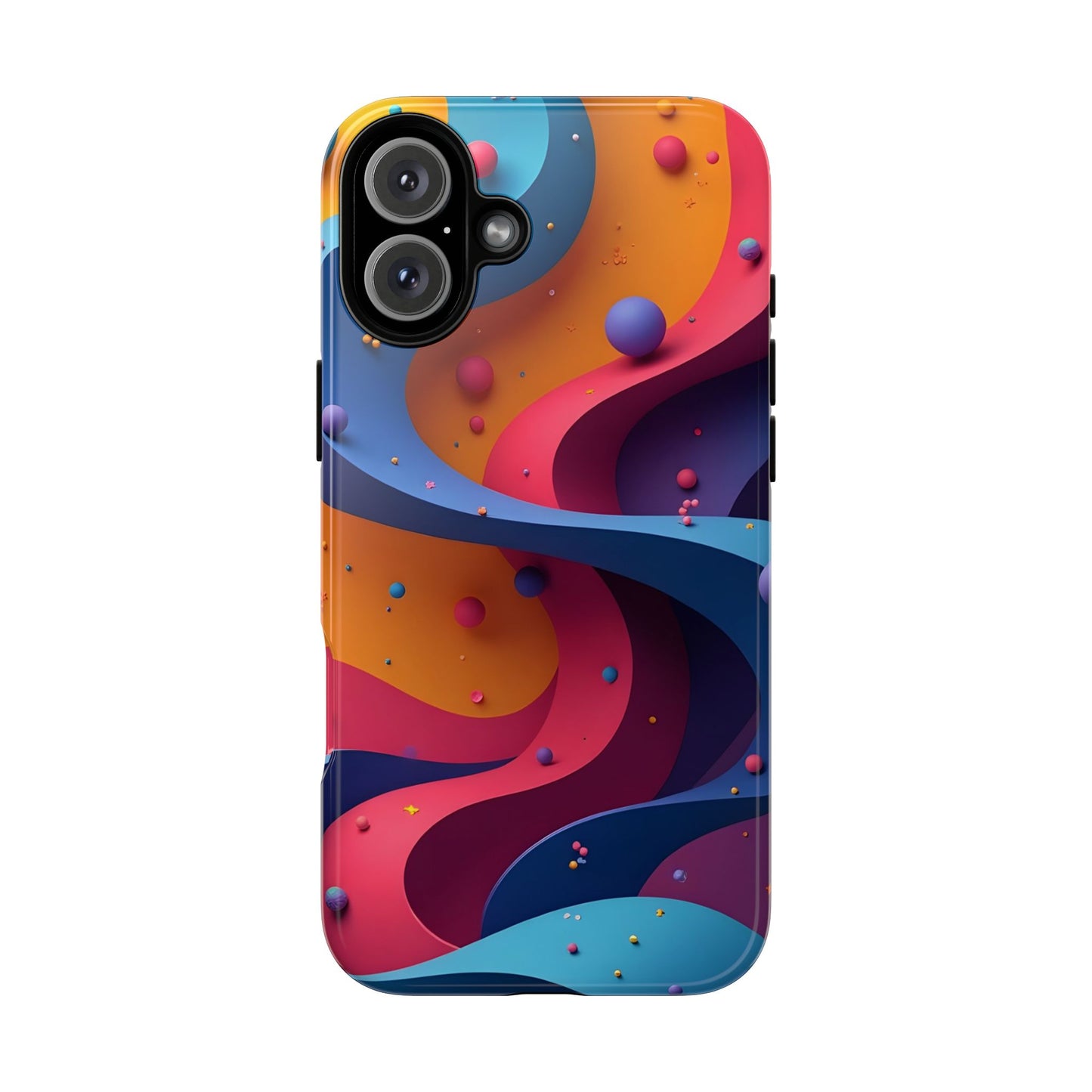 Vibrant Phone Cover - Colorful Abstract Design, Shockproof Protector, Trendy Accessories, Gift for Tech Lovers, Fun Style