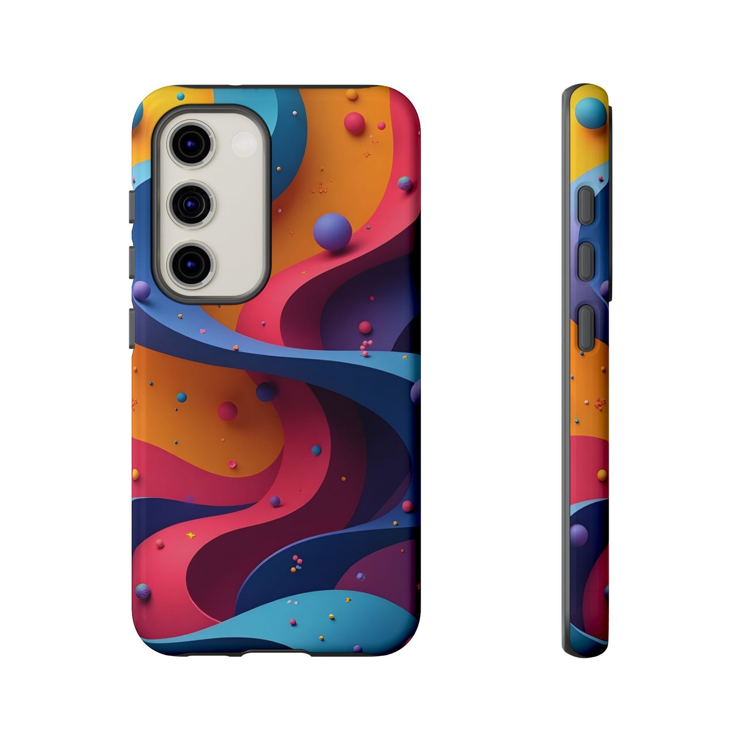 Vibrant Phone Cover - Colorful Abstract Design, Shockproof Protector, Trendy Accessories, Gift for Tech Lovers, Fun Style