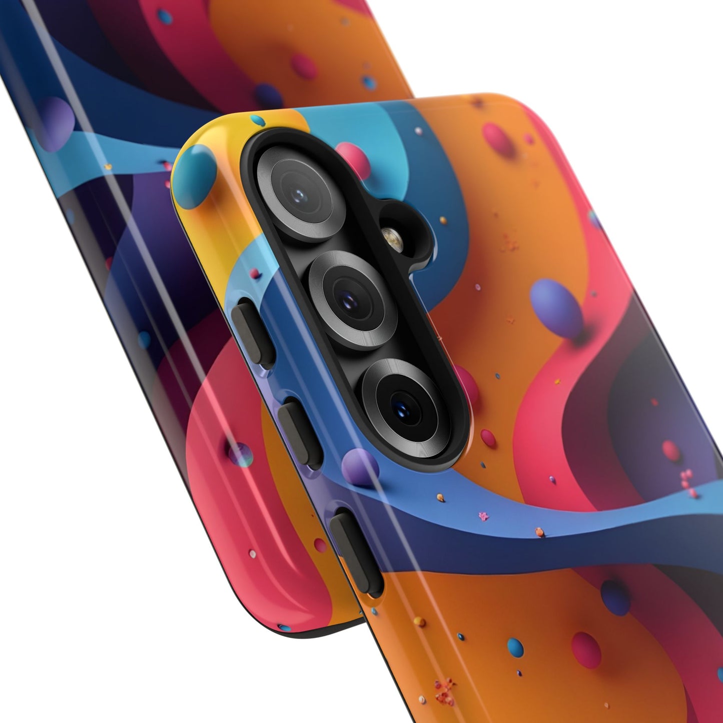 Vibrant Phone Cover - Colorful Abstract Design, Shockproof Protector, Trendy Accessories, Gift for Tech Lovers, Fun Style