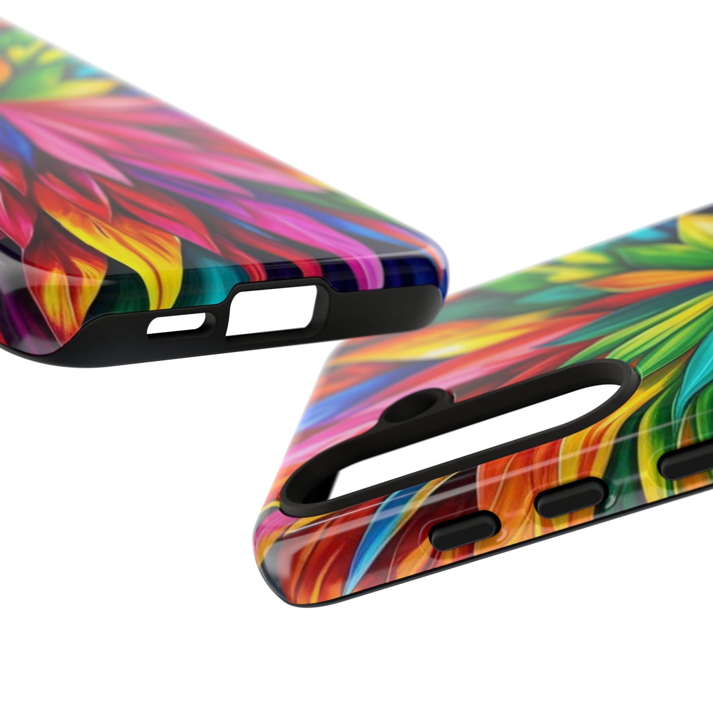 Colorful Floral Phone Cover - Tough Cases for Vibrant Protection