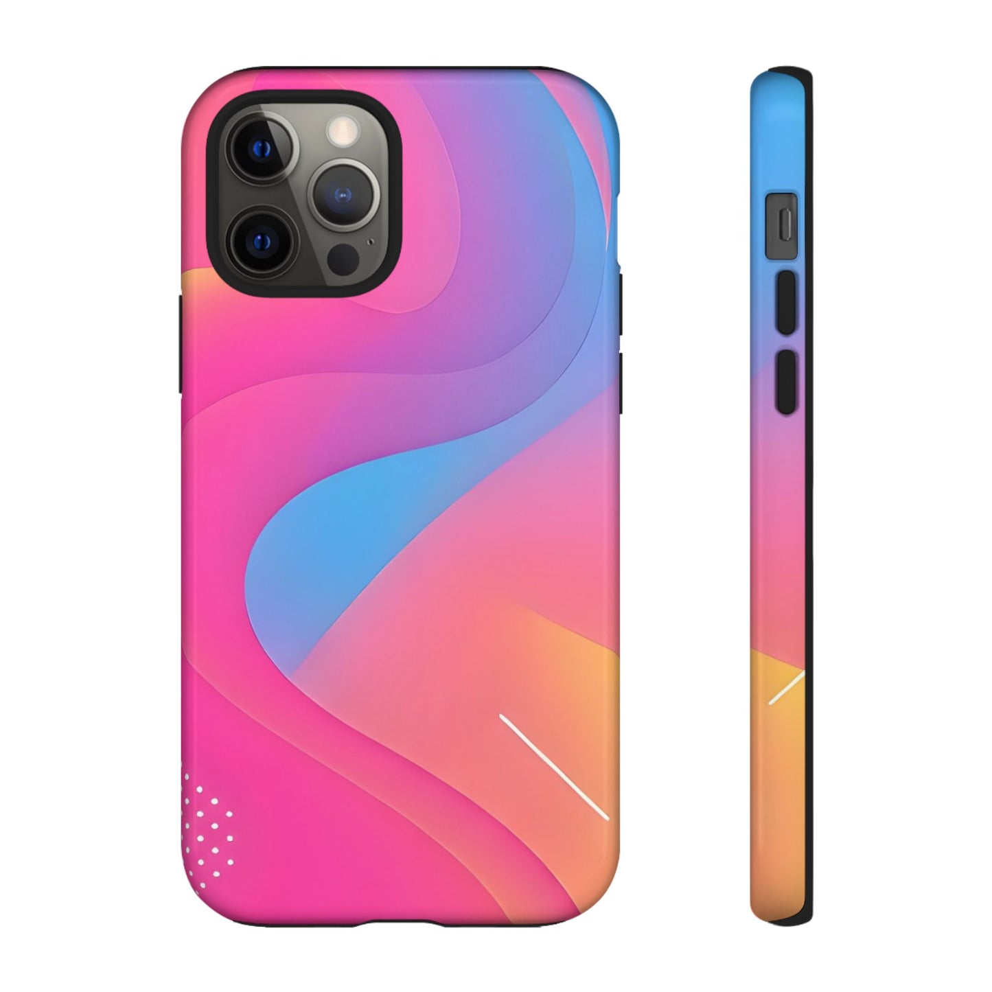 Stylish Tough Phone Case - Colorful Abstract Design for Trendsetters