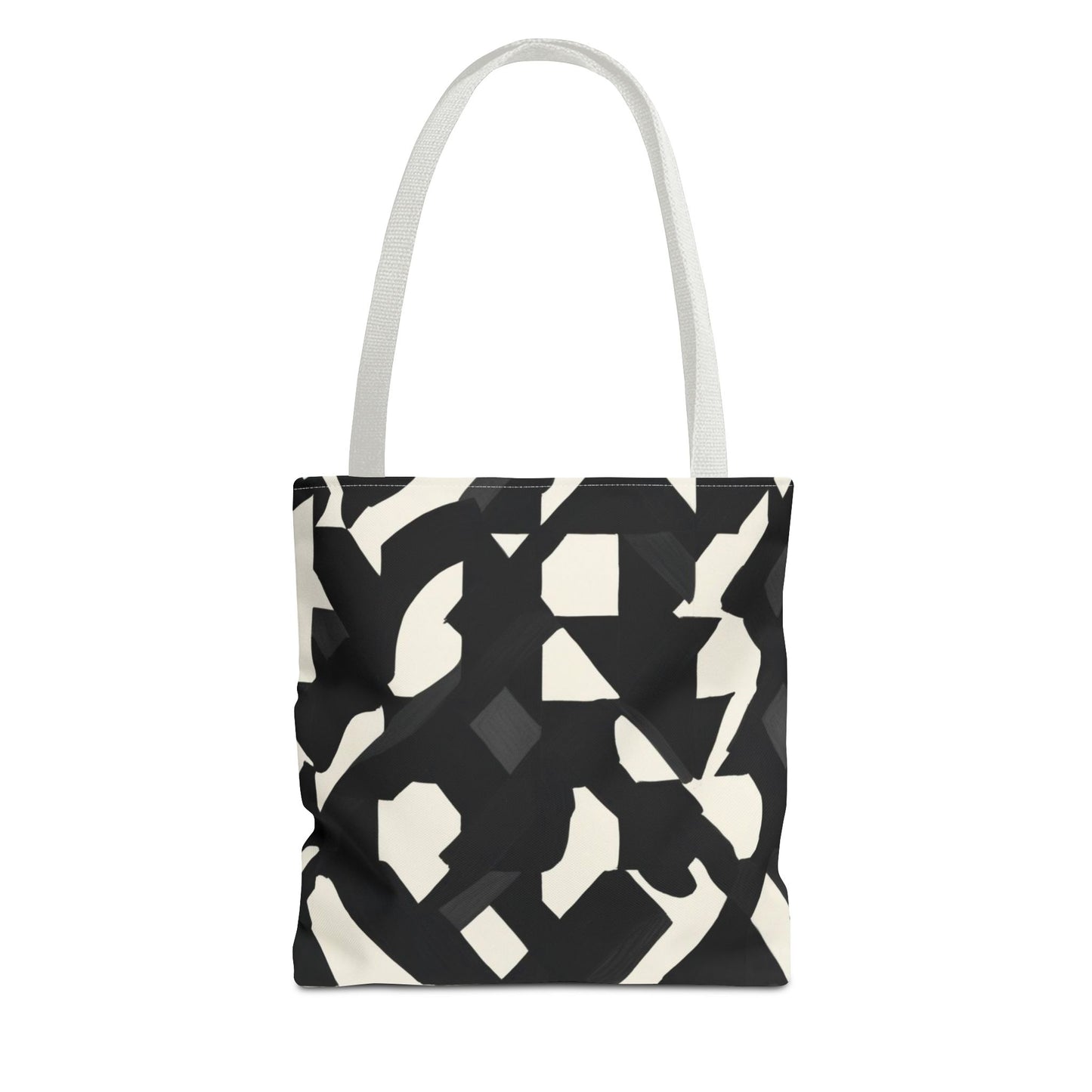 Modern Black and White Abstract Shopping Bag – Stylish, Versatile Carryall for Daily Use