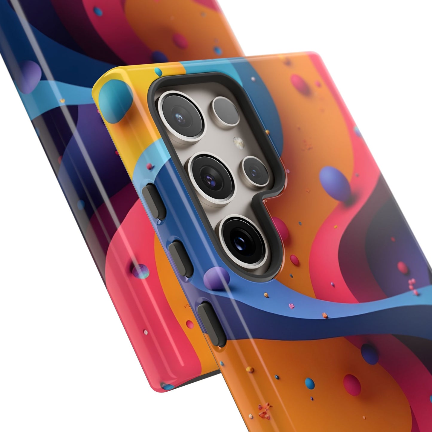 Vibrant Phone Cover - Colorful Abstract Design, Shockproof Protector, Trendy Accessories, Gift for Tech Lovers, Fun Style