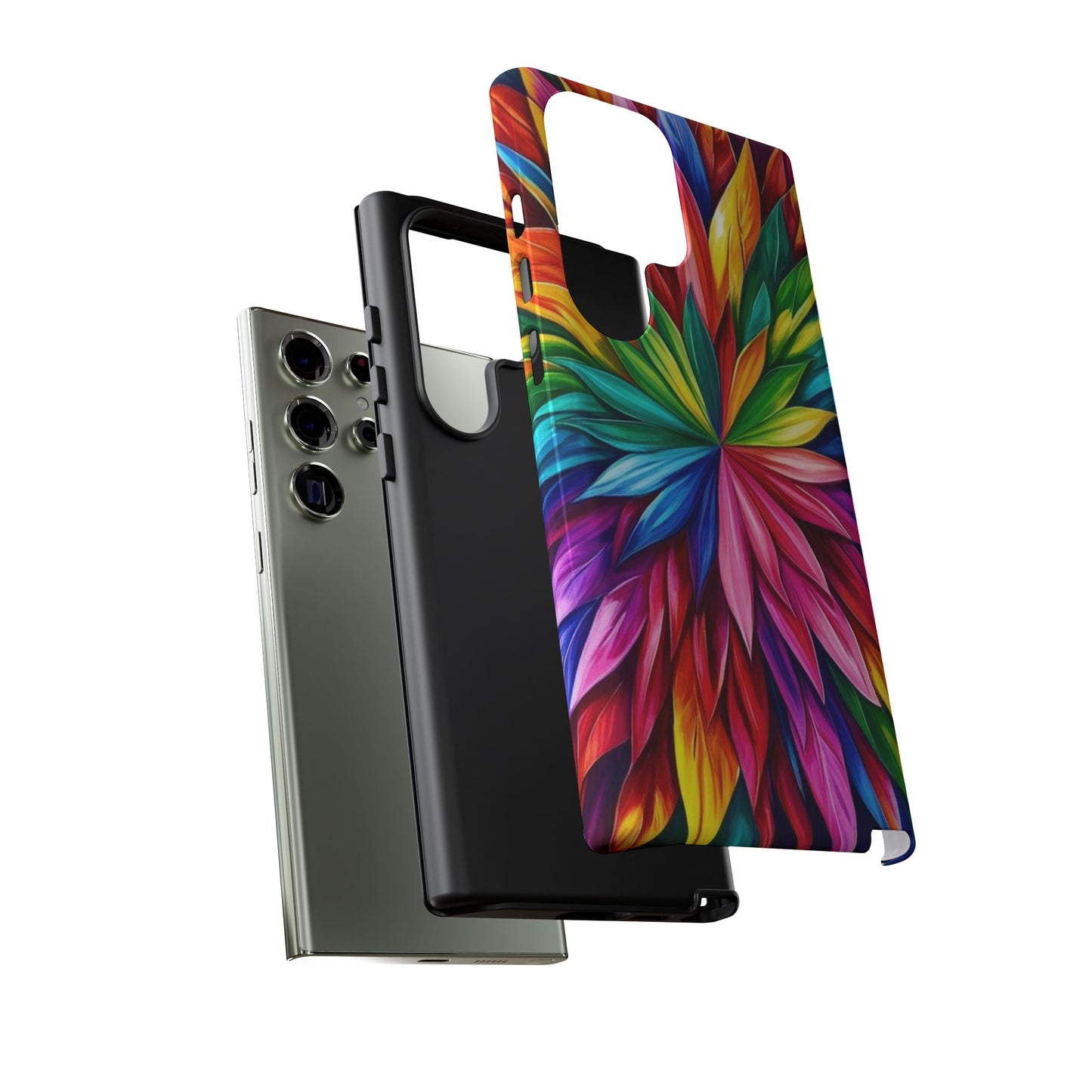 Colorful Floral Phone Cover - Tough Cases for Vibrant Protection
