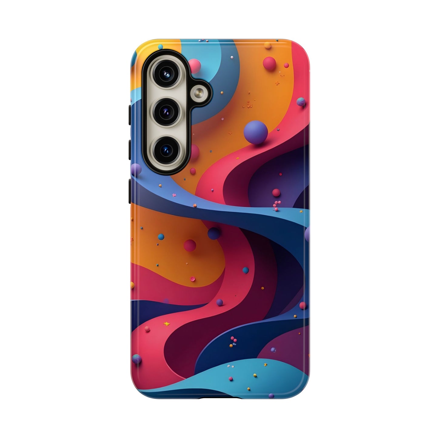 Vibrant Phone Cover - Colorful Abstract Design, Shockproof Protector, Trendy Accessories, Gift for Tech Lovers, Fun Style