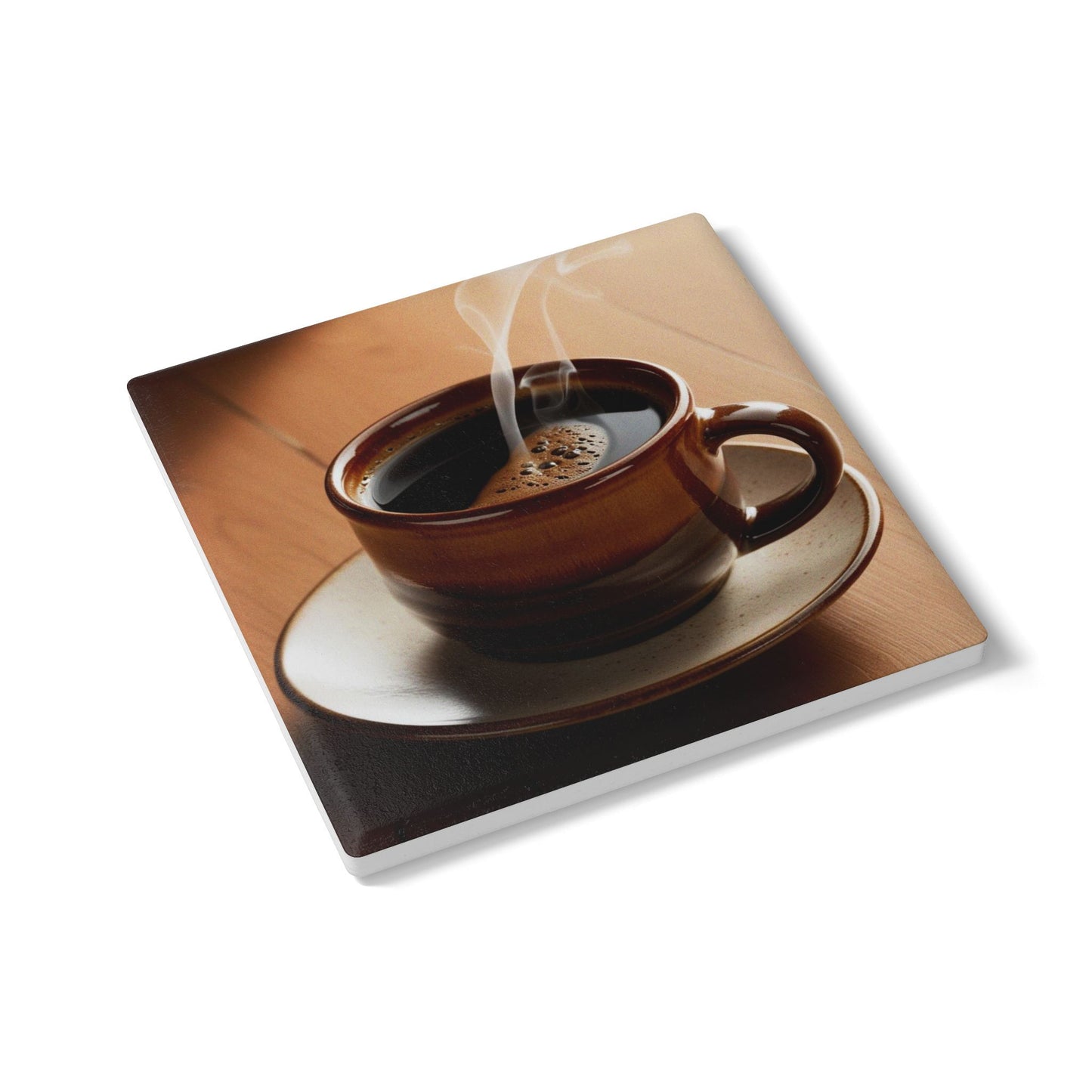 Cozy Coffee Ceramic Coaster - Perfect for Home and Kitchen Decor