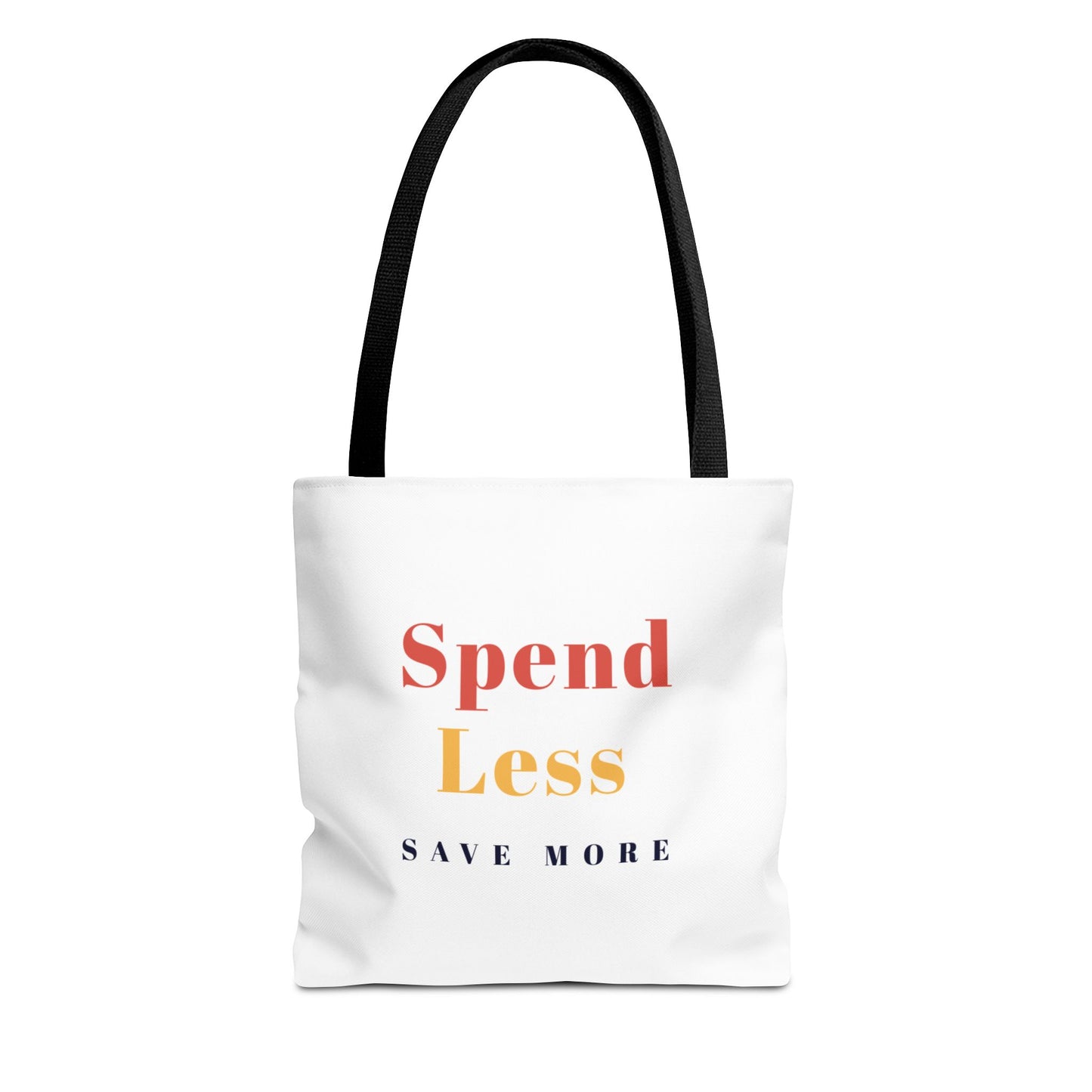 Motivational Shopping Bag - 'Spend Less, Save More' - Eco-Friendly Shopping Bag