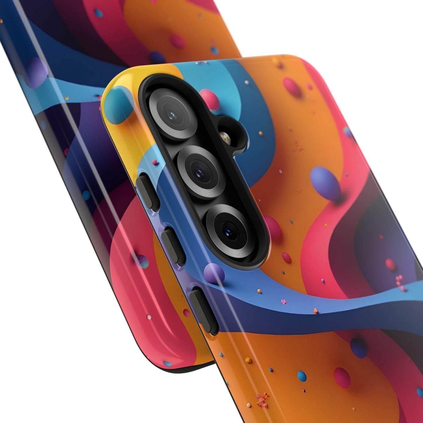 Vibrant Phone Cover - Colorful Abstract Design, Shockproof Protector, Trendy Accessories, Gift for Tech Lovers, Fun Style