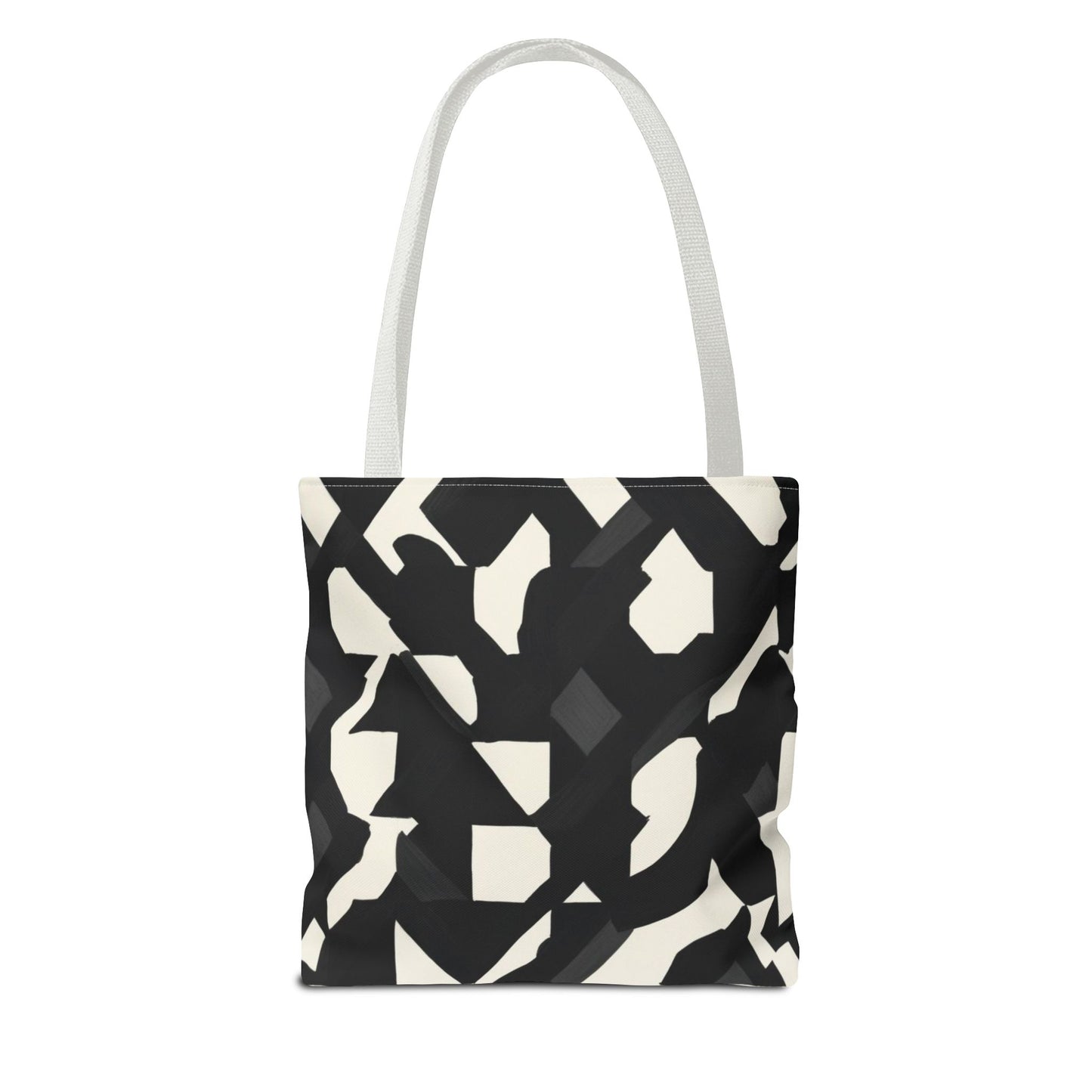 Modern Black and White Abstract Shopping Bag – Stylish, Versatile Carryall for Daily Use