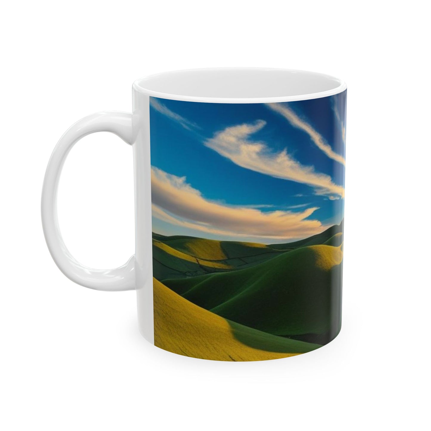 Scenic Ceramic Mug - Nature Landscape Design