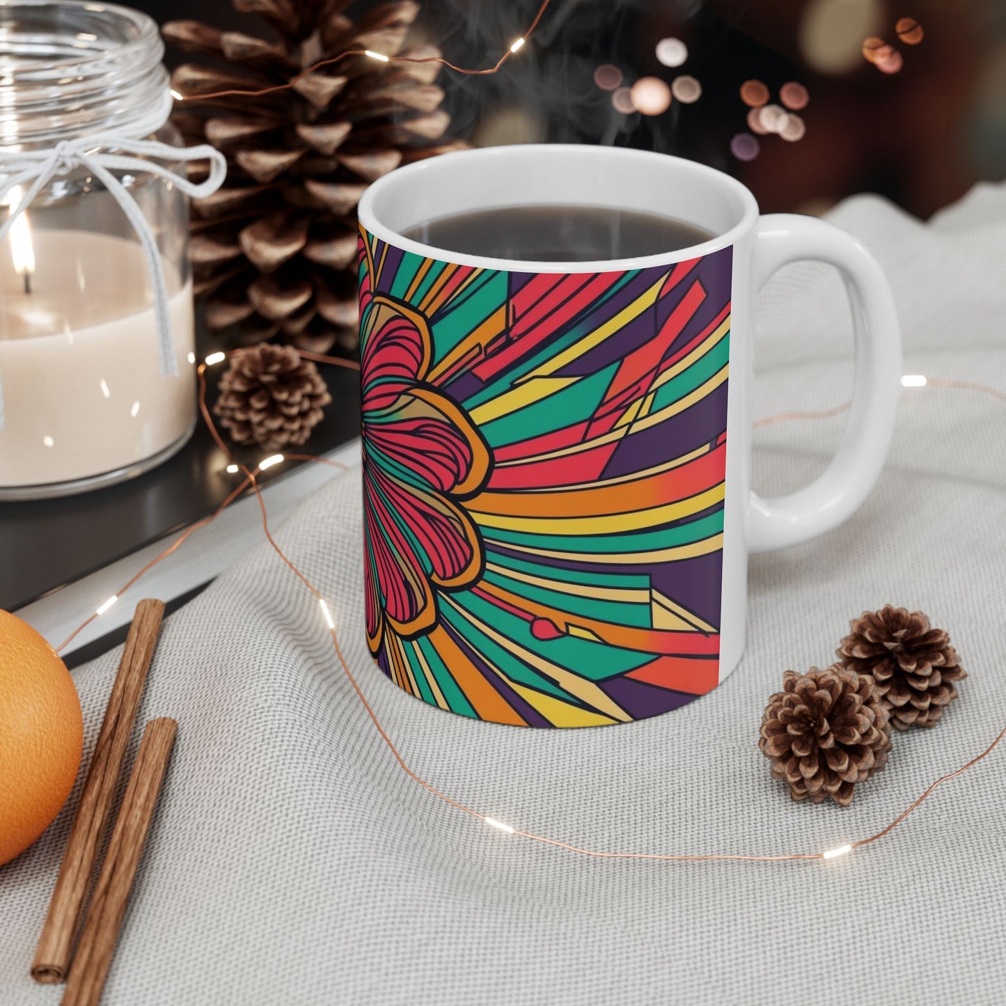 Vibrant Colorful Coffee Mug- Perfect for Home and Gifts