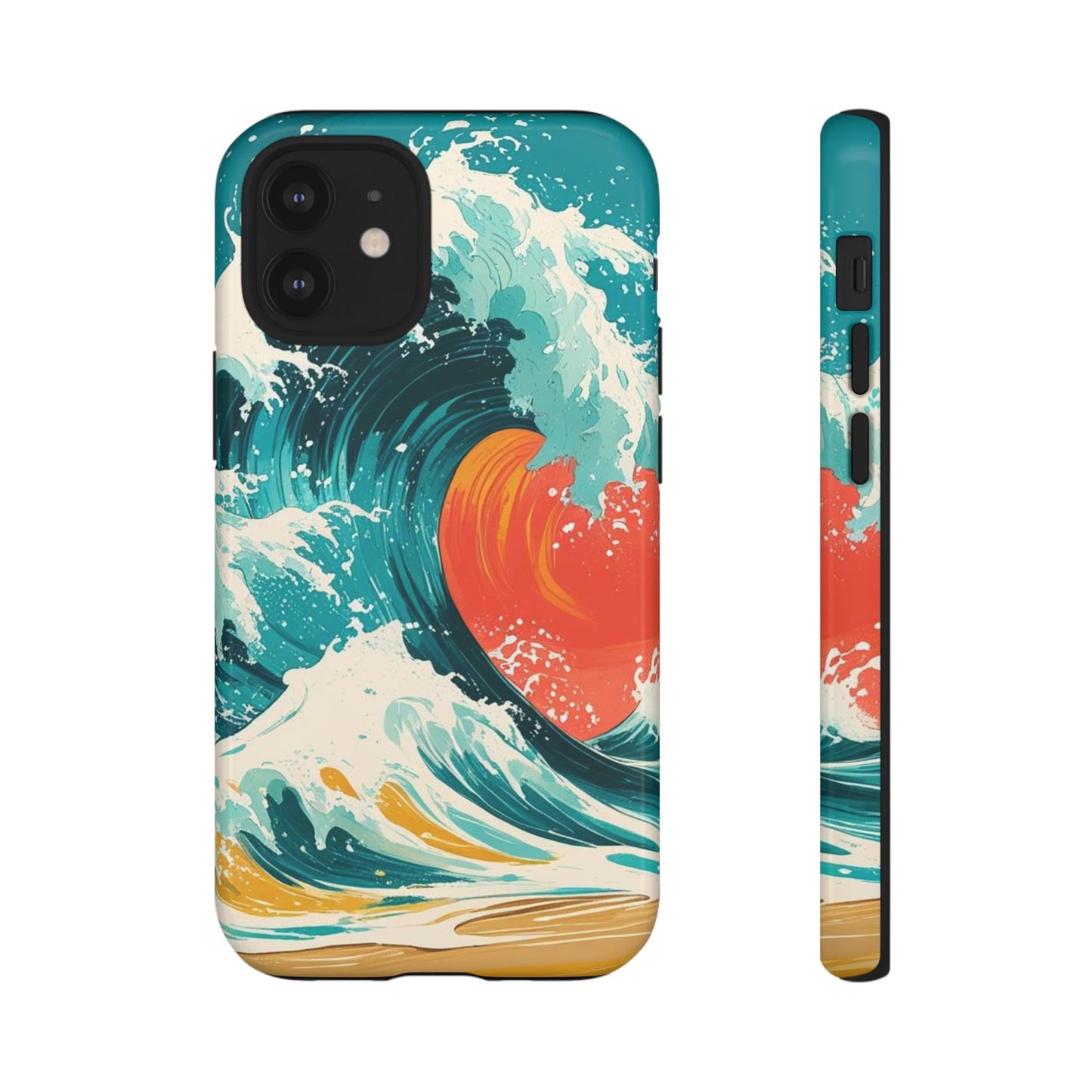 Ocean Wave Phone Cover, Tropical Phone Cover, Artistic Smartphone Cover, Waves Design, Summer Vibe Accessory, Gift for Beach Lovers