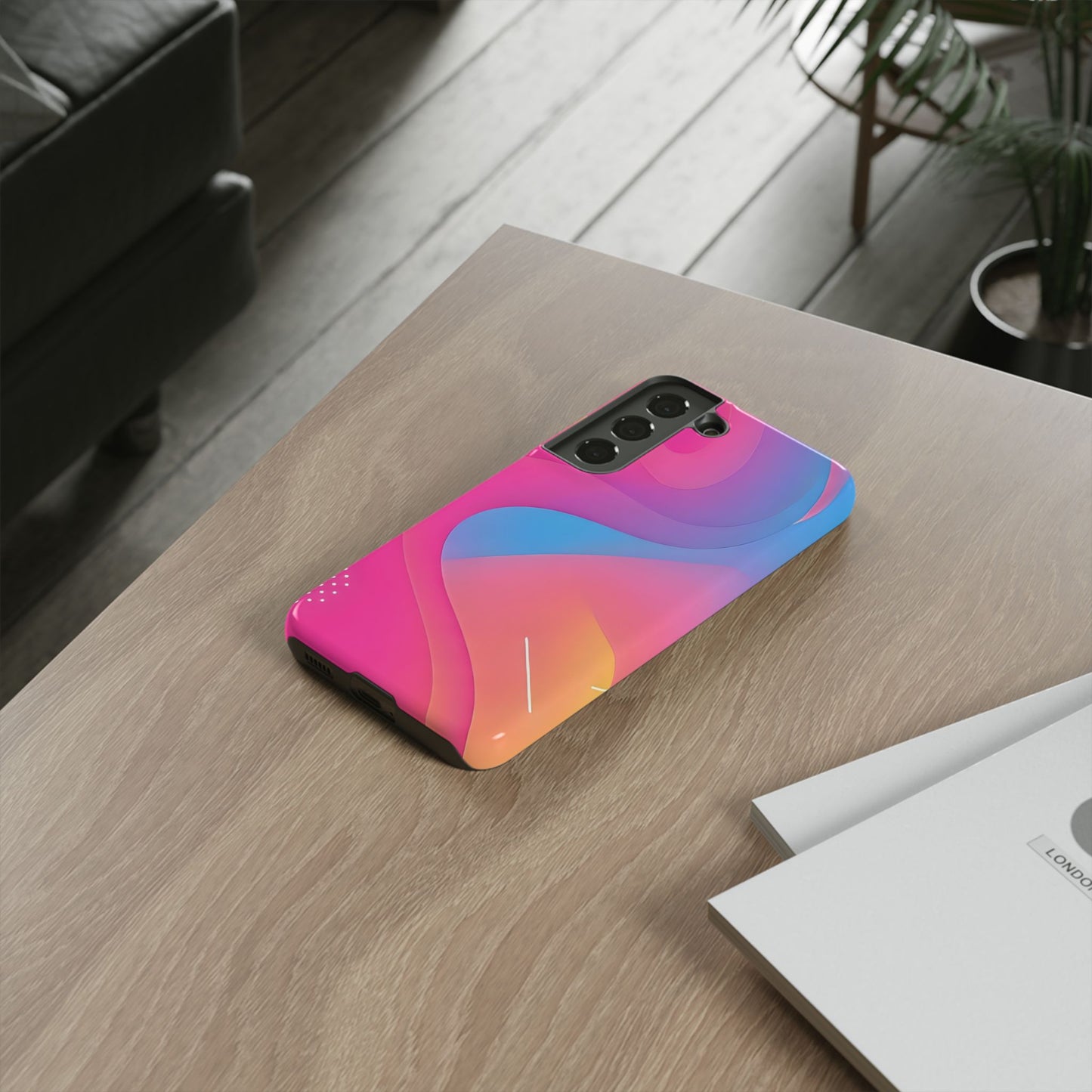 Stylish Tough Phone Case - Colorful Abstract Design for Trendsetters
