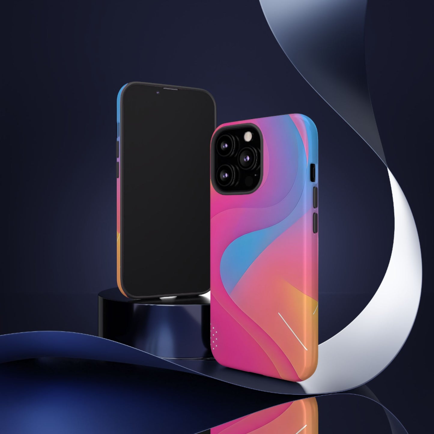 Stylish Tough Phone Case - Colorful Abstract Design for Trendsetters