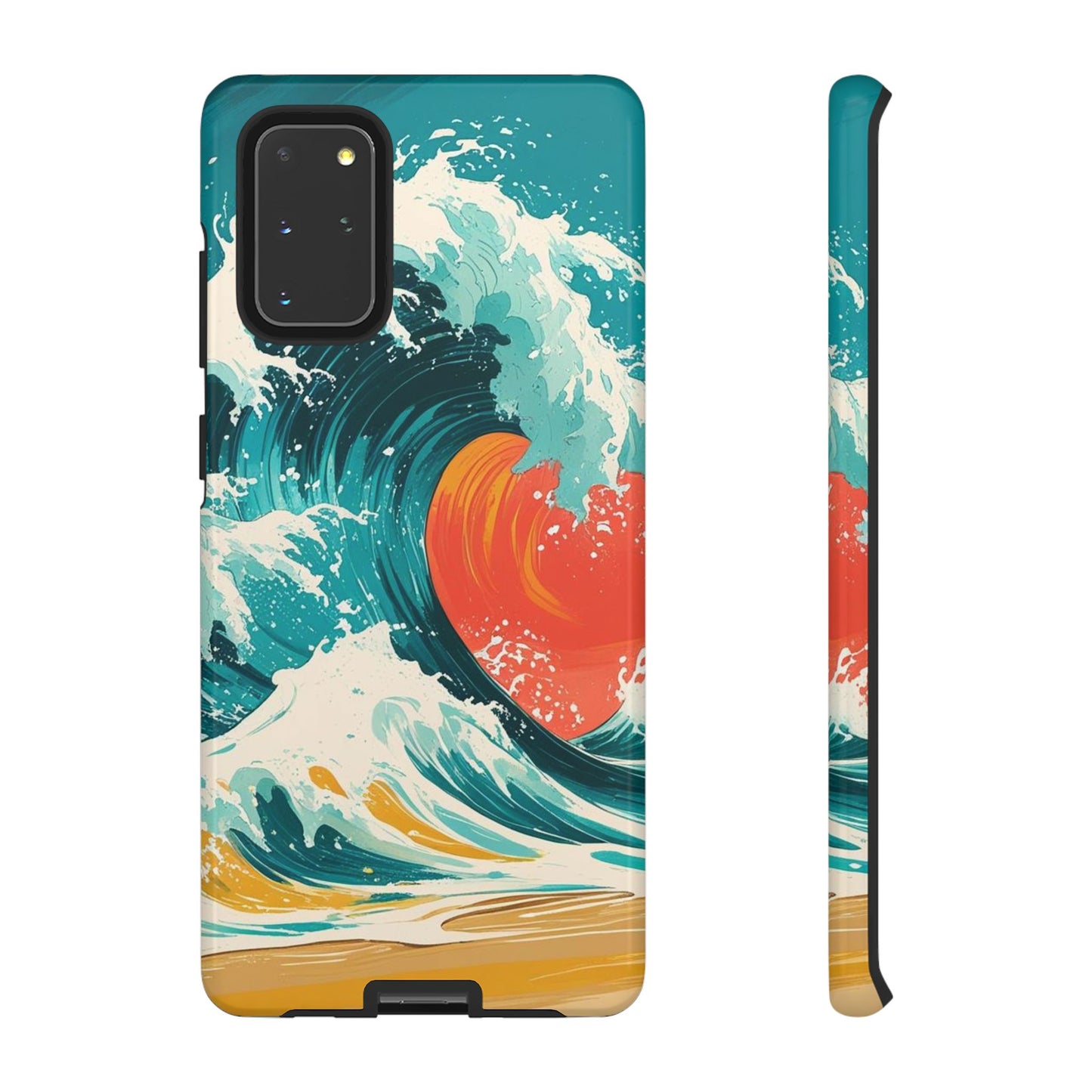 Ocean Wave Phone Cover, Tropical Phone Cover, Artistic Smartphone Cover, Waves Design, Summer Vibe Accessory, Gift for Beach Lovers