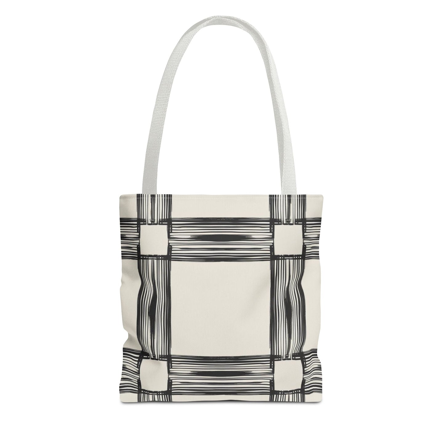 Stylish Minimalist Shopping Bag - Chic Black and White Design for Everyday Use