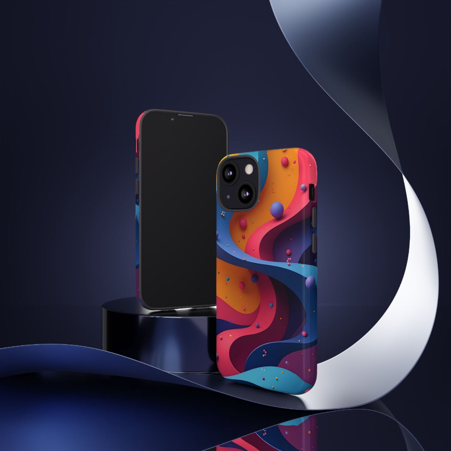 Vibrant Phone Cover - Colorful Abstract Design, Shockproof Protector, Trendy Accessories, Gift for Tech Lovers, Fun Style